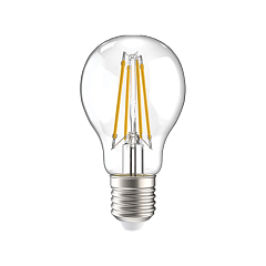 Лампа филаментная LED A60 шар прозр.  7Вт 230В 4000К E27 серия 360° IEK